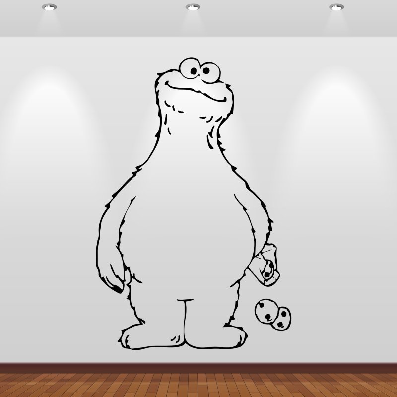 Preview: Wandsticker 46172 Krümelmonster Sesamstraße